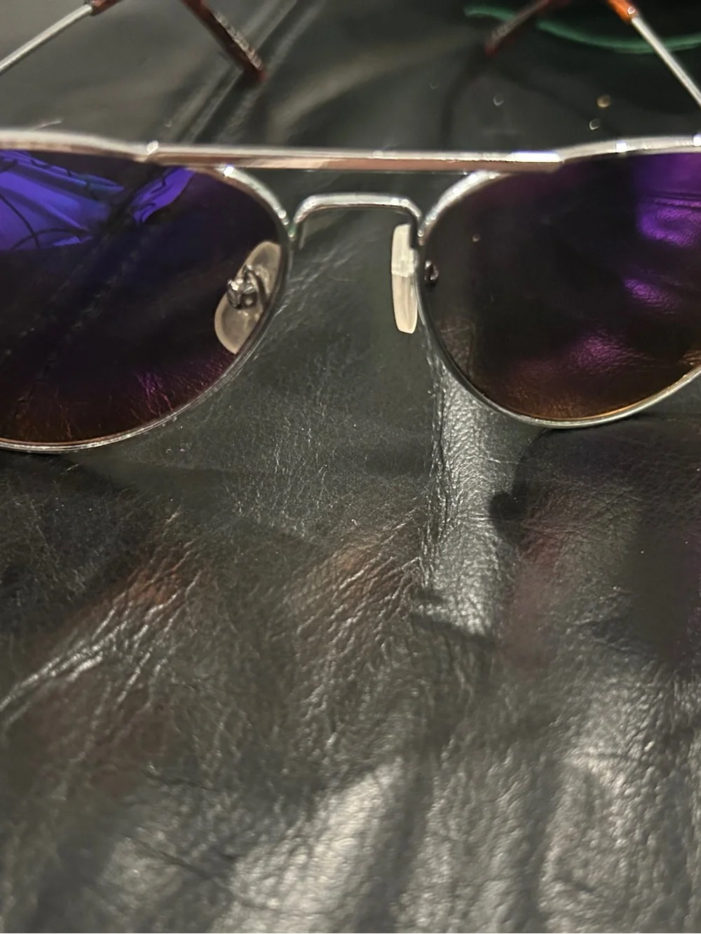 Aviator Sunglasses with Blue Mirror Lenses - Unbranded Youth size